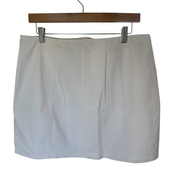 Victoria’s Secret White Corset Lace-Up Mini Skirt Sexy Clubwear XL‎ - Picture 2 of 5